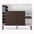 thumbnail image 2 of Furniture of America Reid Buffet Moderne en Bois à Multiples Rangements, Blanc, 2 of 9