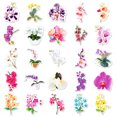 thumbnail image 4 of Pegatinas de vinilo con forma de flor Phalaenopsis, resistentes al agua (50 unidades), 4 of 5