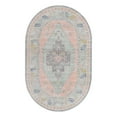 thumbnail image 3 of Unique Loom Whitney Collection Area Rug - Geneva (5' x 8' Oval Pink/Blue), 3 of 7