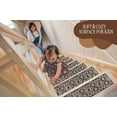 thumbnail image 2 of Sofihas, Brown, Non-Slip Carpet Stair Treads, Floral Stair Treads, 2 of 7
