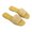 Yellow, variant on Anuirheih Slip on Sandals Women,Webbing Flip Flop Leather Solid Color Sandals Slippers Travel Leisure Ladies Slippers(Yellow)