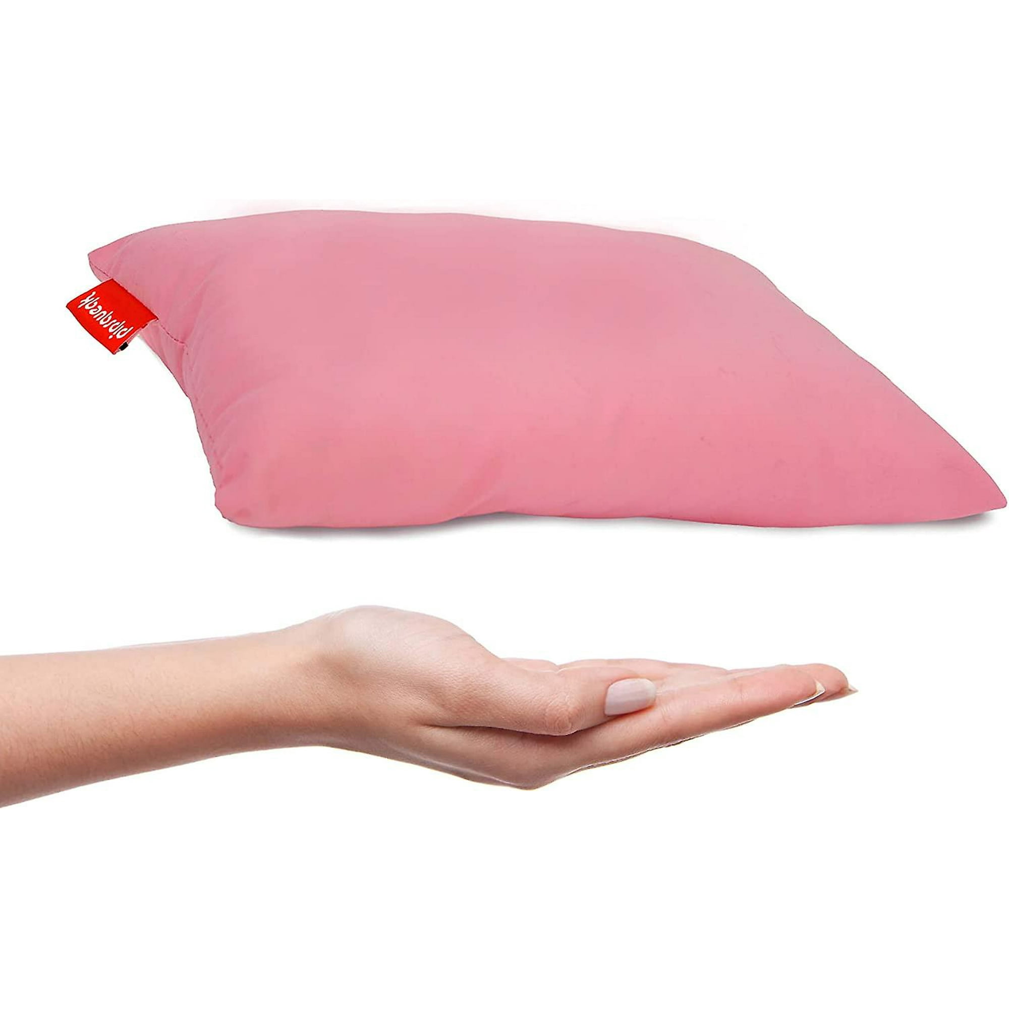 Pipsqueak Small Pillow Mini 11x7 Tiny Pillow for Travel Dogs Kids and Chairs Pink