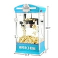 thumbnail image 2 of Big Bambino Retro Tabletop Popcorn Popper - 4-oz Stainless-Steel Kettle, Measuring Cups, Bags, and Removable Tray by Great Northern Popcorn (Blue), 2 of 5
