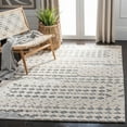 thumbnail image 2 of SAFAVIEH Martha Stewart Lucia Shag Area Rug, White/Light Grey, 5'1" x 7'6", 2 of 7
