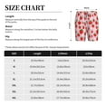 thumbnail image 3 of Salouo Hand Drawn Strawberry Pattern Men's Sleep Pajama Shorts,Pajama Bottoms Elastic Waistband Sleep Pajama Short PJ Shorts for Men -4X-Large, 3 of 6