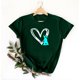 thumbnail image 3 of Mujeres Manga Corta de Verano Tops Pascua Impresa Cuello Redondo, Blusa de Moda Casual para la Primavera, 3 of 5