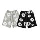thumbnail image 3 of Summer Men Shorts Flower Print Drawstring Elastic Waist Loose Pockets Pleated Vacation Beach Sport Casual Homewear Short Pants, 3 of 5