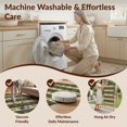 thumbnail image 5 of Design&I 8'x10' Washable Area Rug Vintage Fishing Fly And Tackle Motif With Rustic Angler Stripe Border for Living Room, Family Extra Large Skid-Resistant Low Profile, 5 of 7