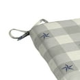 thumbnail image 4 of Mainstays 15.5"D x 17"W Tan Texas Gingham Rectangle Outdoor Seat Pad (1 Pack), 4 of 9