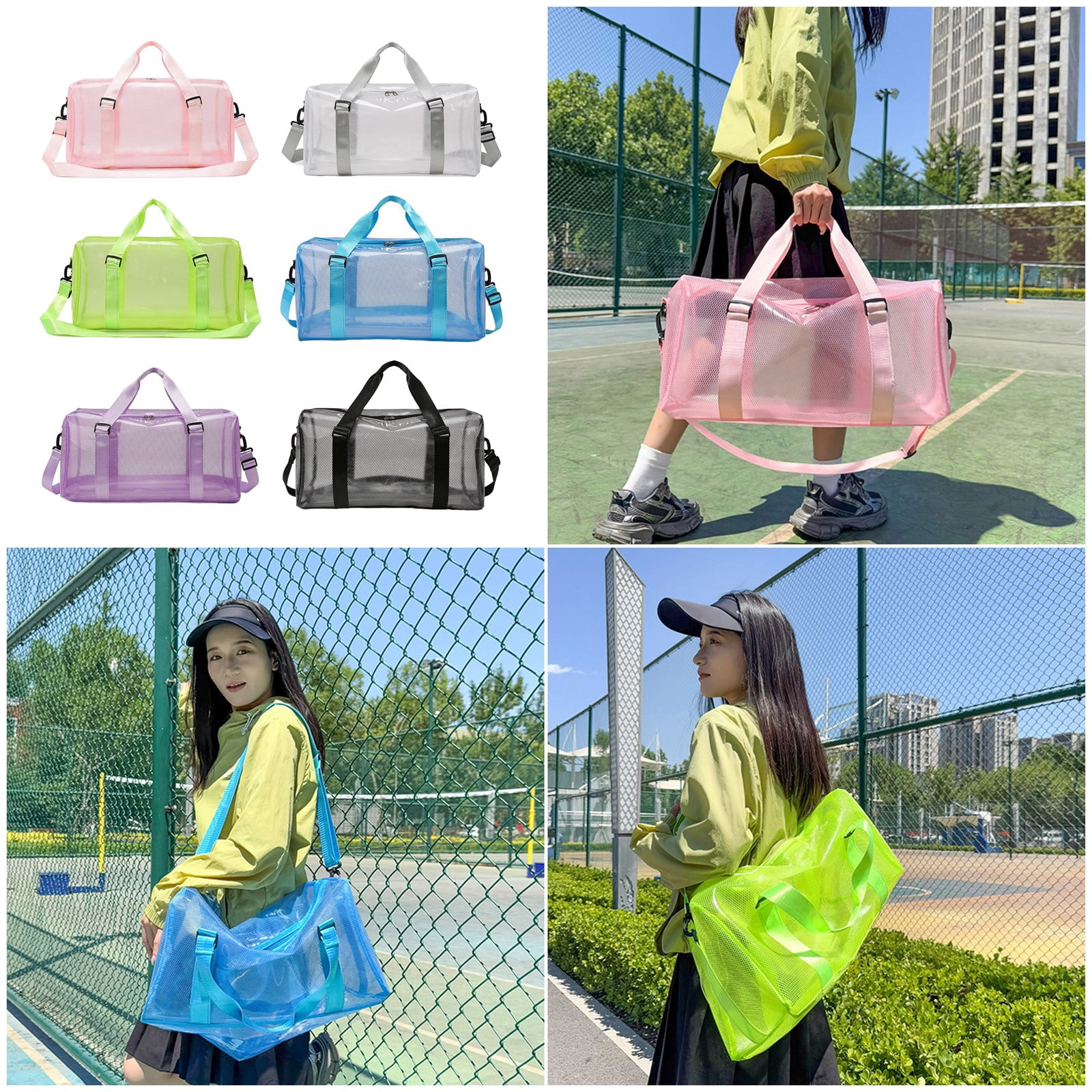 Sport PVC Duffle Bag Waterproof Lightweight Design Shoulder Bags For Fitness Travel And Daily Use