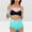 Mint Green bathing suits for women, variant on Wycnly Womens Swimsuits Bikini Set for Women Bikini Set Two Piece Swimsuits Summer Gradient Print Ruffle Trim High Waist Bathing Suits Swimsuit Women