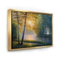 thumbnail image 3 of Designart 'Sunrise Summer With Beautiful River Spring Forest' Lake House Framed Canvas Wall Art Print, 3 of 5