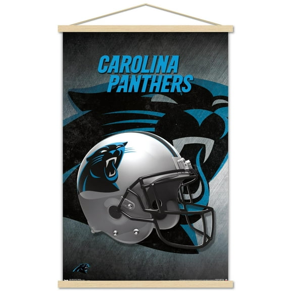 NFL Carolina Panthers - Helmet 16 Wall Poster with Wooden Magnetic Frame, 22.375" x 34"