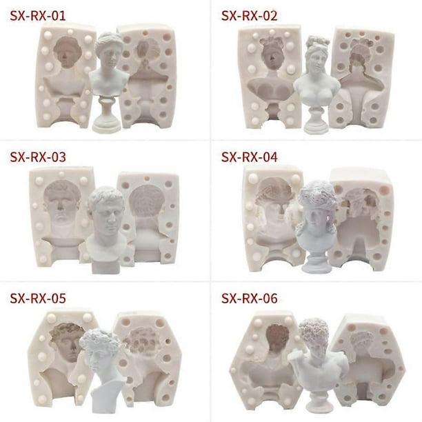 3D Candle Mold for Casting DIY Candle Mold Silicone Cake Mold for Home Decoration Party Gift
