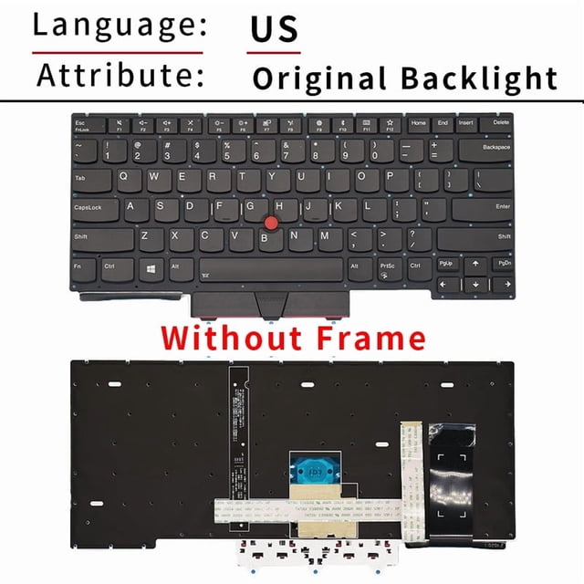 Clavier d'Ordinateur Portable Russe Américain pour Lenovo IBM Thinkpad E14 R14 E15 R15 S3 Gen2 avec Rétroéclairage US E14 R14 Rétroéclairé