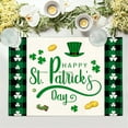 thumbnail image 1 of HCBY Single Shamrock Print Place Mat, Durable Anti-Fouling Dining Table Mat, St. Patrick's Day Kitchen Decor & Party Supply, 1 of 6