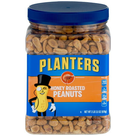Planters Honey Roasted Peanuts, 34.5 oz Jar (Best Honey Roasted Peanuts)