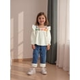 thumbnail image 5 of BemeyourBBs Boho Kids Toddler Baby Girl Spring Fall Summer Denim Outfits Infant Baby Clothes Bohemian Long Sleeve Floral Shirt Tops Tassle Jeans Pants Set, 5 of 9