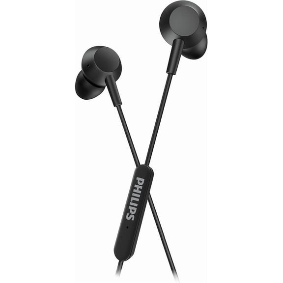 Philips Wired Earbuds USB C, Powerful Bass, Lightweight In-line Remote with Mic