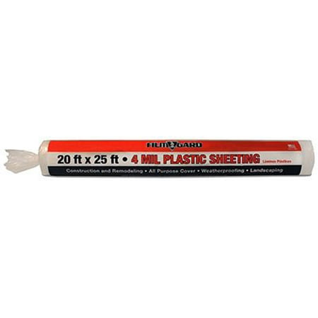 Berry Plastics 20 x 25 Ft 4 Mil Clear Plastic