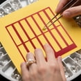 thumbnail image 1 of Measuring Tools 3D Printed Painting Ruler Grid Tool for Art Creation with Square and Multiple Rectangle Grids Precise Drilling Craft Projects Versatile Grid Layout and Easy Alignment, 1 of 3