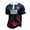 Black, variant on Men's USA Soccer Shirts Short Sleeve Crewneck 2026 Country Team Fan International Football Shirt Retro Streetwear Top Navy 3XL
