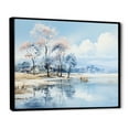thumbnail image 2 of Designart "Serenity In Lakeside Nature I" Lakes Lakehouse Floater Framed Wall Decor, 2 of 5