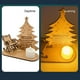 thumbnail image 5 of De Madera De Navidad, Árbol De Navidad, Silla De Ángel, Recuerdo, Vela Alimentada Por Batería, Decoración De Navidad Conmemorativa Speravity HA040155-01, 5 of 6