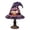 Purple 7in, variant on JIAnyrg Witch Hat Lamp Multifunctional Retro Resin Wear Resist Night Light for Mantel Entryway Halloween Decor (Purple 7in)