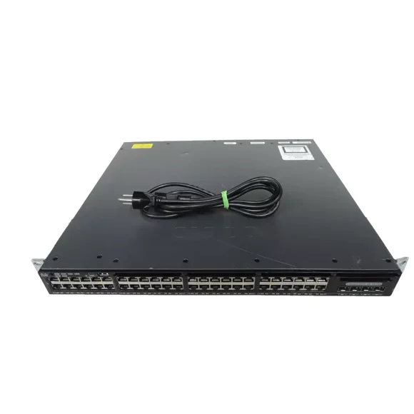 Cisco WS-C3650-48TQ-S 48 Port Gigabit Ethernet & 4x10G SFP+ IP Switch.