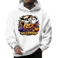 thumbnail image 3 of Halloween Hoodies for Men 2025 Casual Loose Halloween Graphic Hooded Sweatshirt with Pockets Pullover Tops, 3 of 4