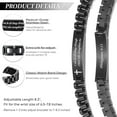 thumbnail image 5 of VNOX Classic Watch Strap Bracelet-Engraved Inspirational Christian Faith Bible Verse Quote Wristbands Elegant Link Bracelet Encouragement Gift,Classic Watch Band Strap Design, 5 of 5
