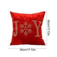thumbnail image 2 of WWG Velvet Christmas Pillow Cover 18x18, Decorative Throw Pillow Case with Rhinestone Beaded Pattern, Hidden Zipper, Washable, for Sofa Couch Bed Living Room Couch, 2 of 6