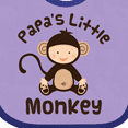 thumbnail image 4 of Inktastic Papas Little Monkey Boys Funny Boys or Girls Baby Bib, 4 of 4
