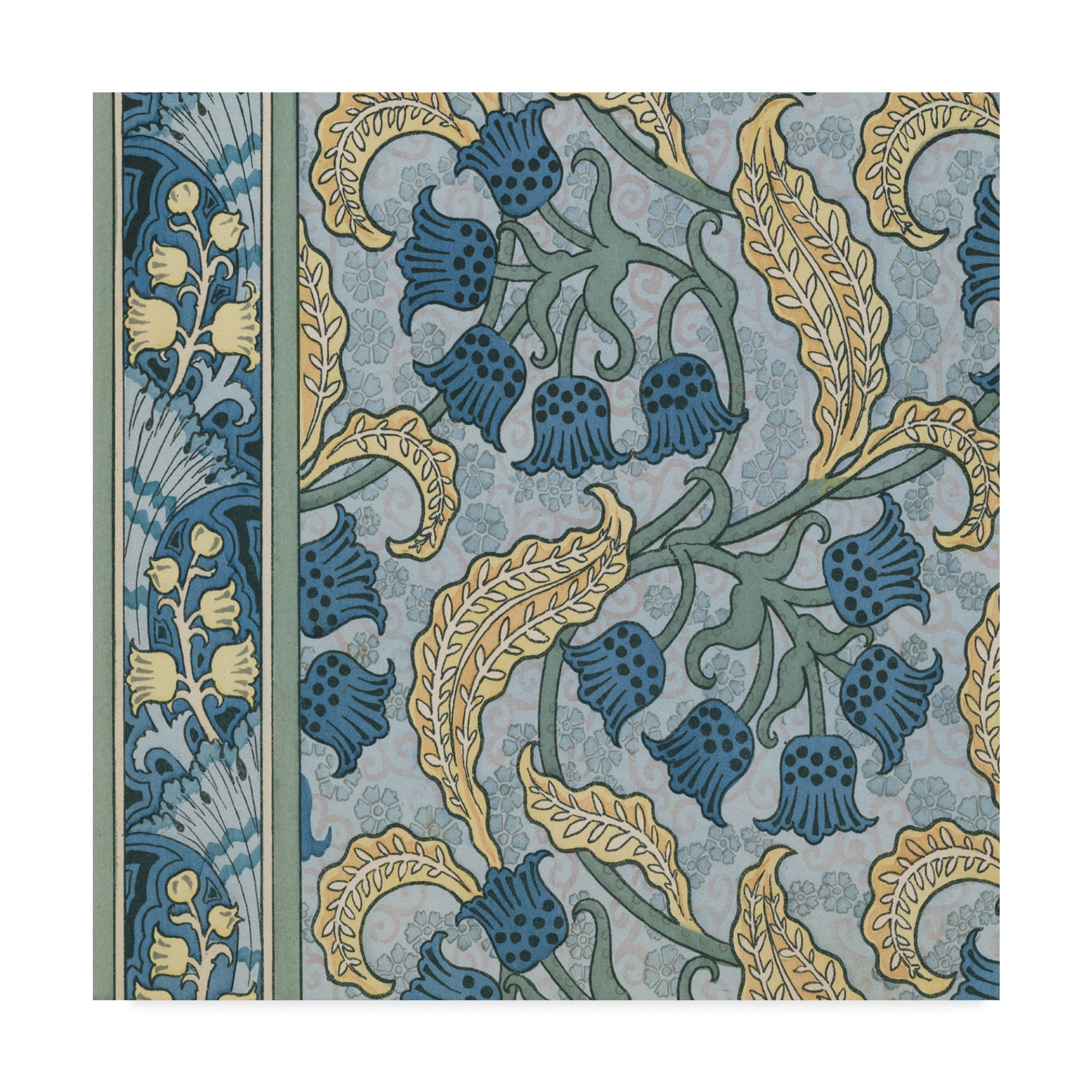 Trademark Fine Art 'Nouveau Textile Motif VIII' Canvas Art by Vision