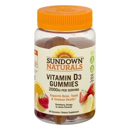 Sundown Naturals La vitamine D3 gélifiés 2000 UI - 90 CT