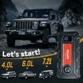 thumbnail image 5 of KOPUO Jump Starter with Compass, 4000A Battery Jumper Starter Portable, Jump Pack with LCD Display for 7.2L Gas and 5.5L Diesel engines, 5 of 9