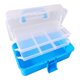thumbnail image 3 of Caja de herramientas plegable, caja de almacenamiento de tres capas, caja de almacenamiento de plástico, estuche de almacenamiento con mango portátil, durabilidad probada en el tiempo Jadeshay A, 3 of 8