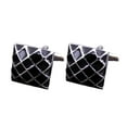 thumbnail image 2 of Gemelos Camisa Cuadrados Hugo Red Plateada Negra, 2 of 5