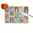 thumbnail image 4 of Lots of Black and White English Springer Spaniel Glass Cutting Board Large 12 in x 15 in, 4 of 5
