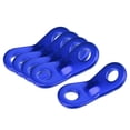 thumbnail image 1 of Uxcell 7mm Dia. 2 Hole Tent Cord Adjuster Aluminum Rope Tensioner Blue 12 Pack, 1 of 5