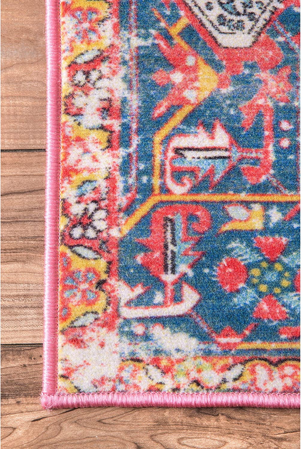 nuLOOM Florence Vintage Persian Area Rug, 9' 10" x 13' 8", Red