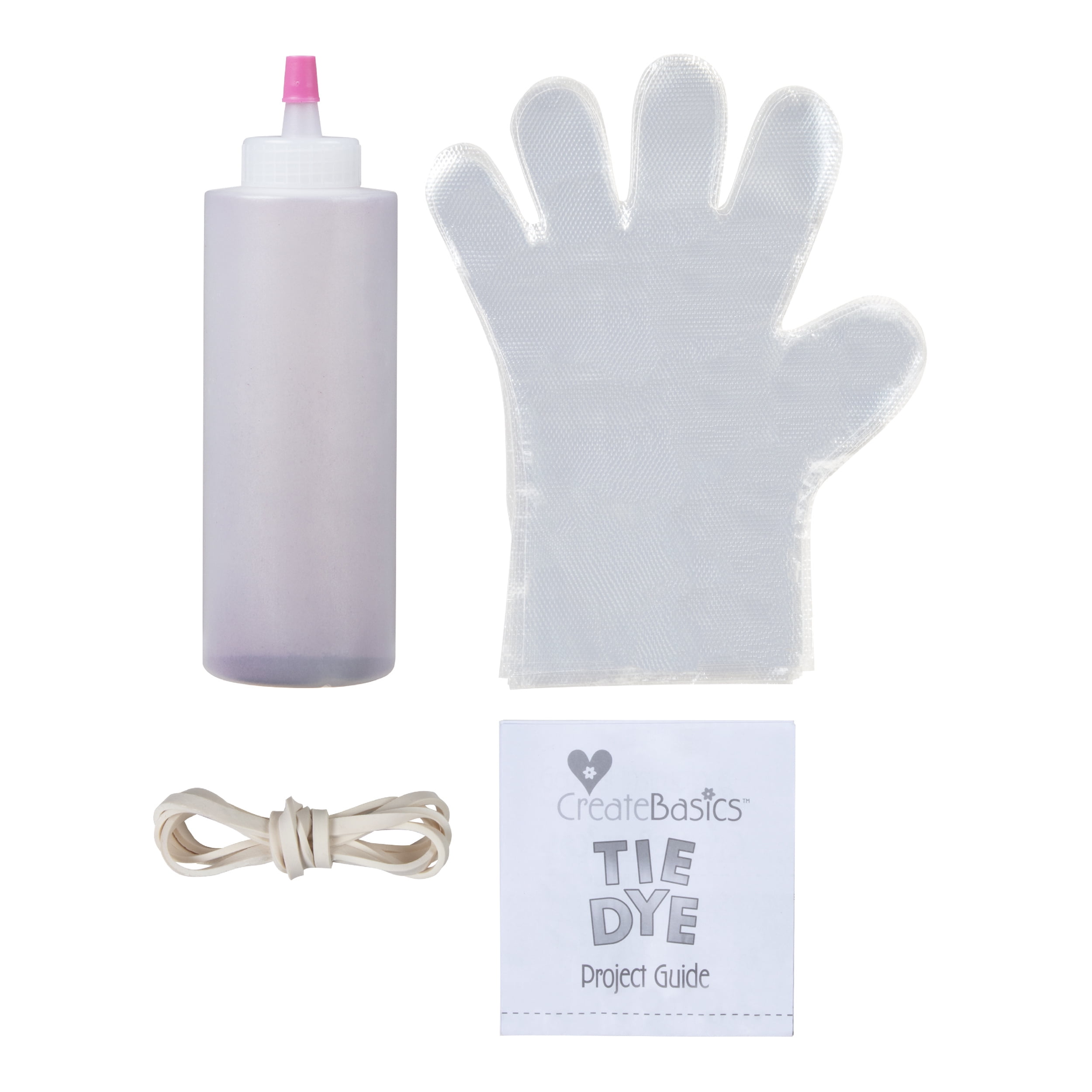 (3 pack) Create Basics Fuchsia Tie Dye Kit - 1 Color, 4 fl oz, Fabric Dye