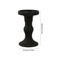 thumbnail image 3 of Candelabros De Cristal Portavelas geométrico de cristal con forma de flor negra, 14 x 8,5 cm, ideal para decoración del hogar (1 unidad) Rkxzt, 3 of 9