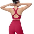 thumbnail image 4 of iHPH7 Womens Sports Bras Criss-cross Back Padded Strappy High Impact Sports Bras for Women No Underwire Red L, 4 of 4