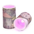 thumbnail image 2 of Farmhouse Trees Flameless Candles&nbsp;LED Lights Battery Operated Candles with Remote and Timers Flicker Lights Votive Set of 2, 2 of 7
