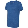 thumbnail image 3 of Bella Canvas Mens Jersey V-Neck Tee, L, True Royal Marble, 3 of 6