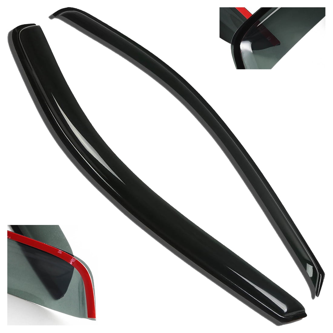 Fit 04-07 Freestar//Monterey Smoke Window Visor//Wind Deflector Vent Rain Guard