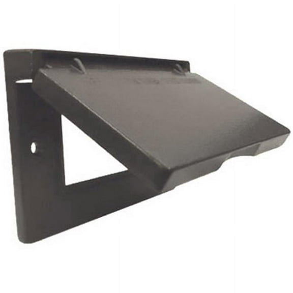 Hubbell Electrical 1C-GH-BR Horizontal Ground Fault Interrupter Single Gang Flip Cover- Bronze