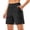 Z33 Black, variant on Landzoo Shorts For Women Solid Color Elastic Waist With Pockets Summer Comfortable Women Shorts Size L Black